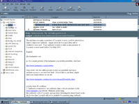 screen shot of outlook express